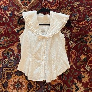 Vintage 50s white blouse